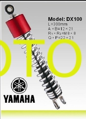 China Yamaha DX100 Motorcycle Shock Absorber 300mm Motor Shocks , Front And Rear Shocks supplier