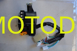 China Universal Motorcycle Turn Signal Switch , Black Motorcycle Headlight Switch supplier