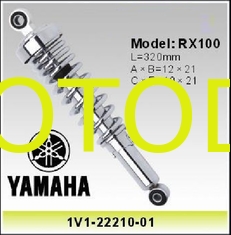 China Yamaha RX100 Motorcycle Shock Absorber , Motors Spares Parts Front Fork Chrome Color supplier