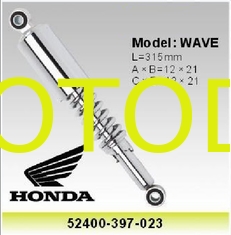 China Honda Wave 110  315mm Motorcycle Rear Shock , Motors Spare Parts Oem 52400-397-023 supplier