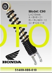 China Honda C90 Motor Rear Shocks , 215mm Motorcycle Shock Absorber 51400-086-010 supplier