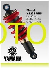 China Yamaha Y125 Z Motor Rear Shocks , 245MM Length Shock Absorber Brazil Motorcycle Spare Parts supplier