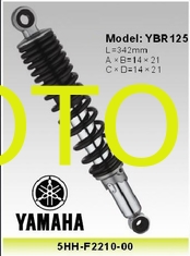 China Yamaha Ybr125 Motorcycle Shock Absorber , Brazil Yamaha Motor Parts , 342mm Shocks 5HH-F2210-00 supplier