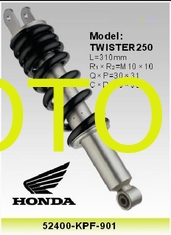 China Honda Twister 250 Motorcycle Shock Absorber OEM 52400-KPF-901 , 310MM Shocks supplier