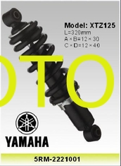 China Yamaha XTZ 125 Motorbike Shock Absorbers 320MM Motors Rear Shocks , 5RM-2221001 supplier